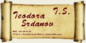 Teodora Srdanov vizit kartica
